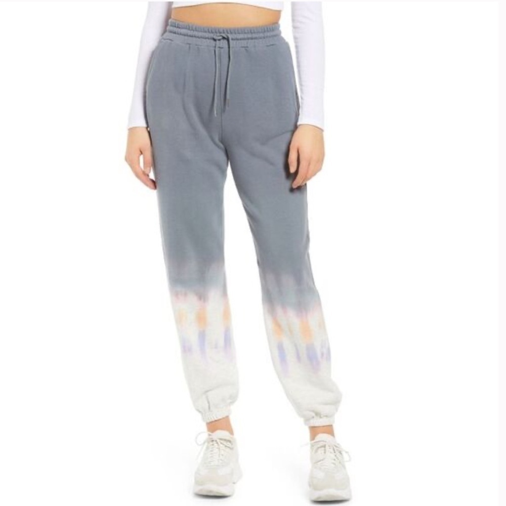 Blank NYC Womens Tie Dye Joggers Into The Grove NWT